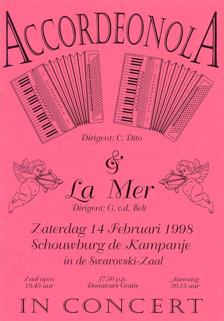 Programma boekje 1998