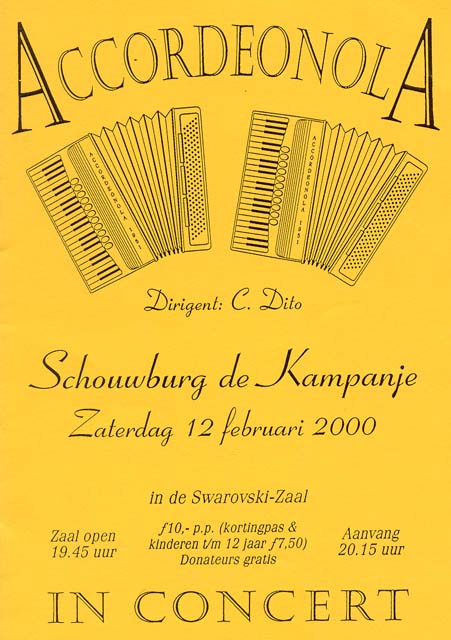 Programma boekje 2000
