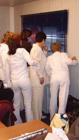 Concours in Goor - de kleedkamer