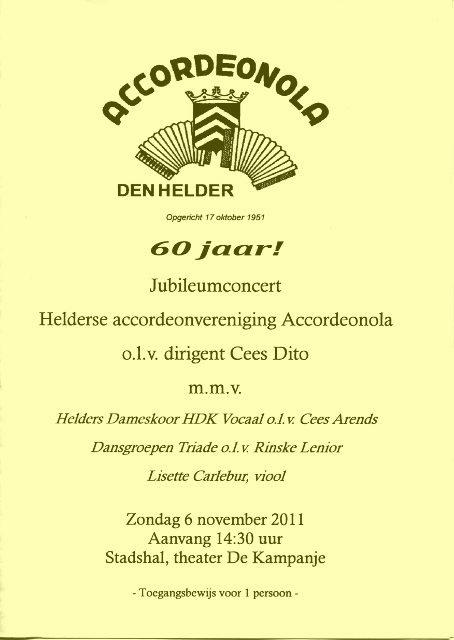 Programmaboekje 2011