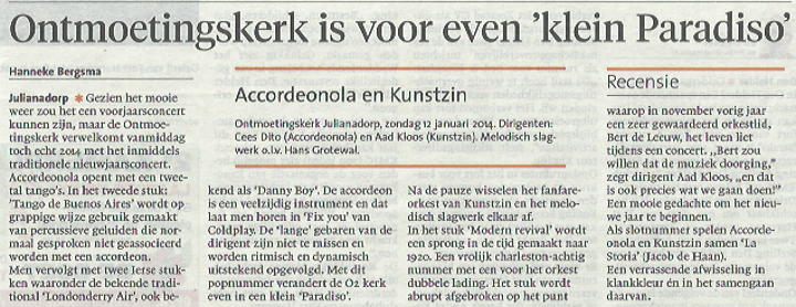 Nieuwjaarsconcert 2014